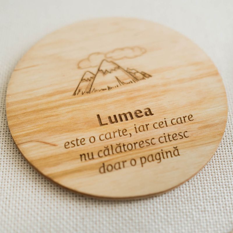 Dor de ducă - set trei coastere / suport de pahare, pentru călători