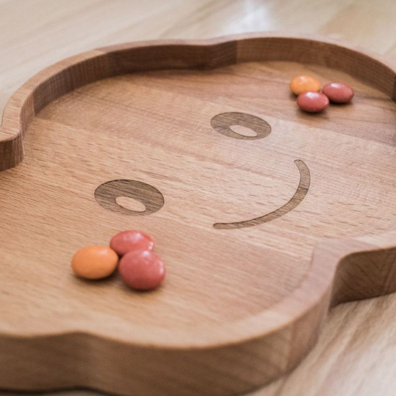 Tăviță din lemn de fag, în formă de nor