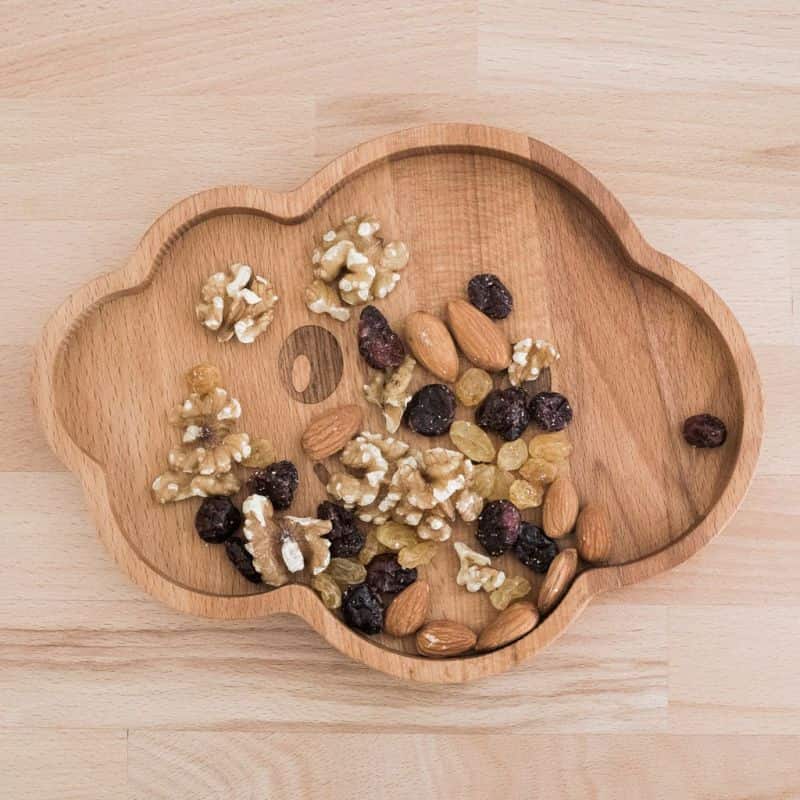 Tăviță din lemn de fag, în formă de nor