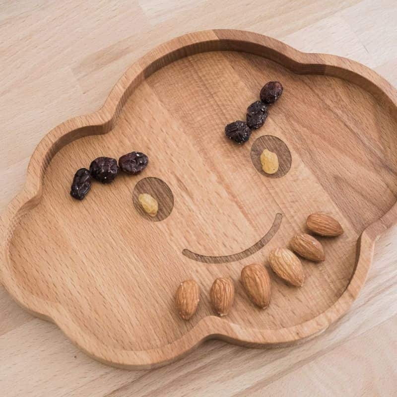 Tăviță din lemn de fag, în formă de nor